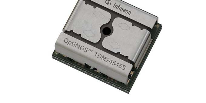 The OptiMOS TDM2454xx quad-phase power modules enable true vertical power delivery (VPD) and offer industry's best current density of 2 Ampere per mm².