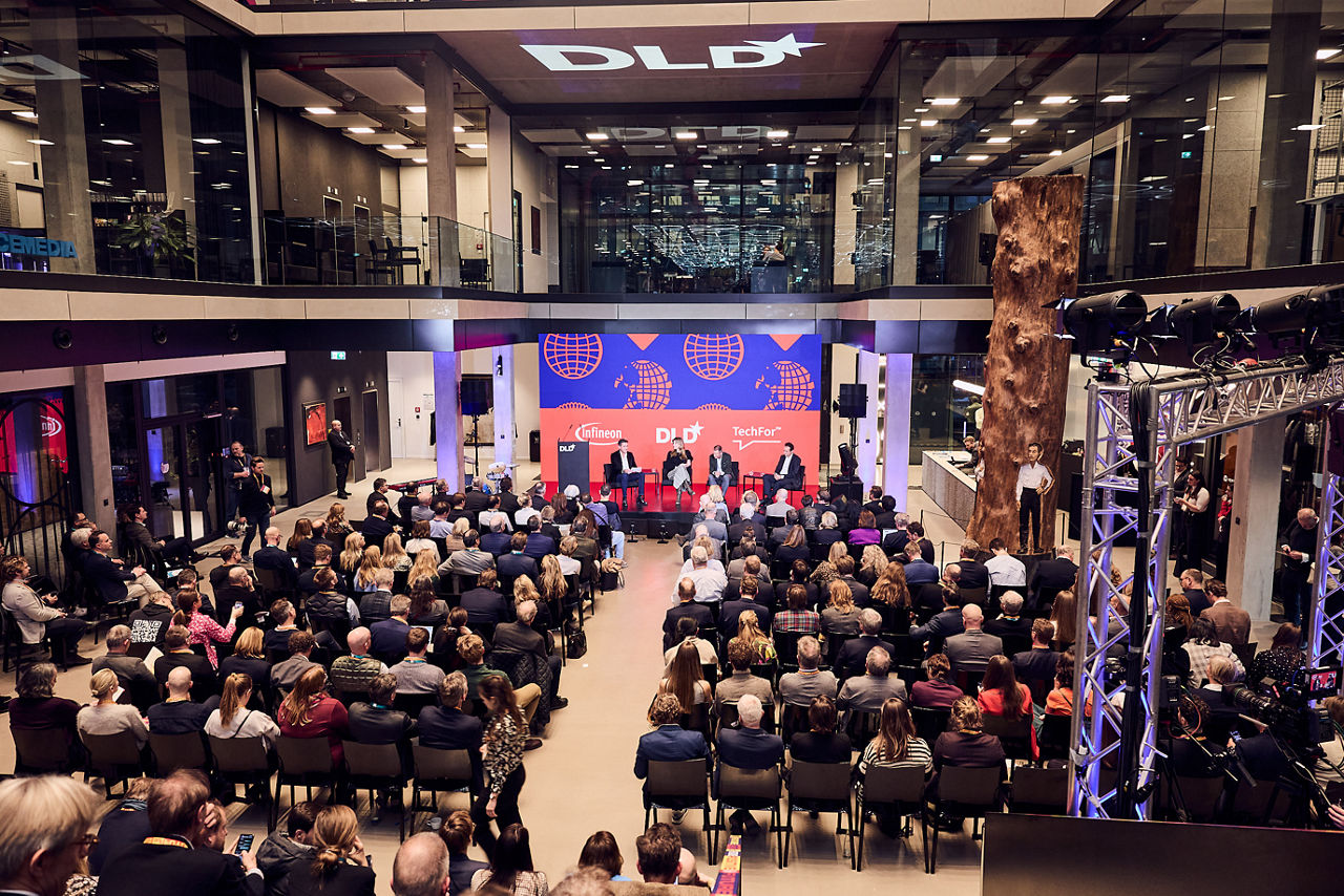 Public at a DLD conference