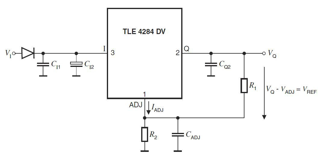 TLE4284-Application-Diagram-Adjustable-Voltage