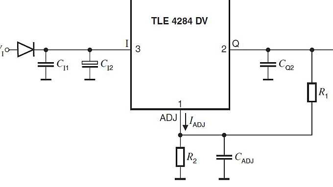 TLE4284-Application-Diagram-Adjustable-Voltage