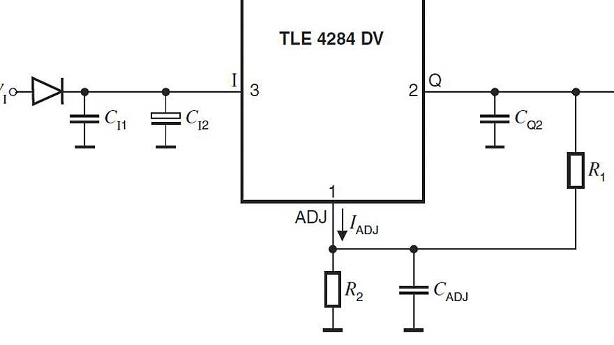 TLE4284-Application-Diagram-Adjustable-Voltage