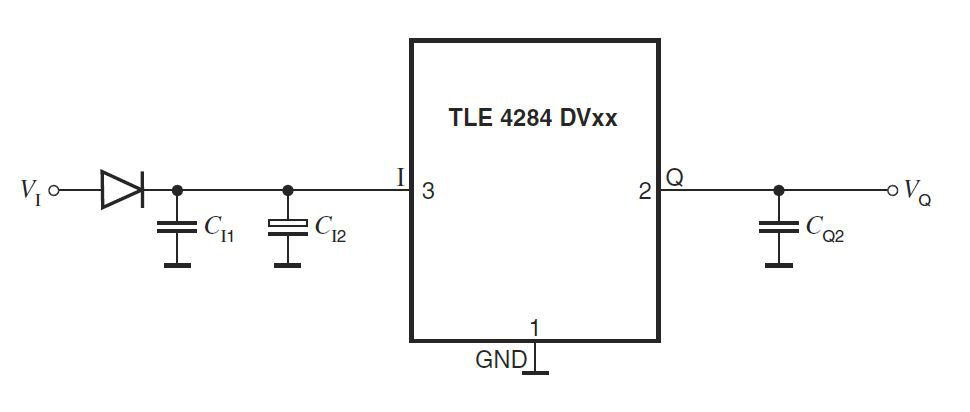 TLE4284-Application-Diagram-Fixed-Voltage