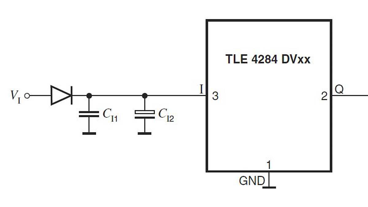 TLE4284-Application-Diagram-Fixed-Voltage