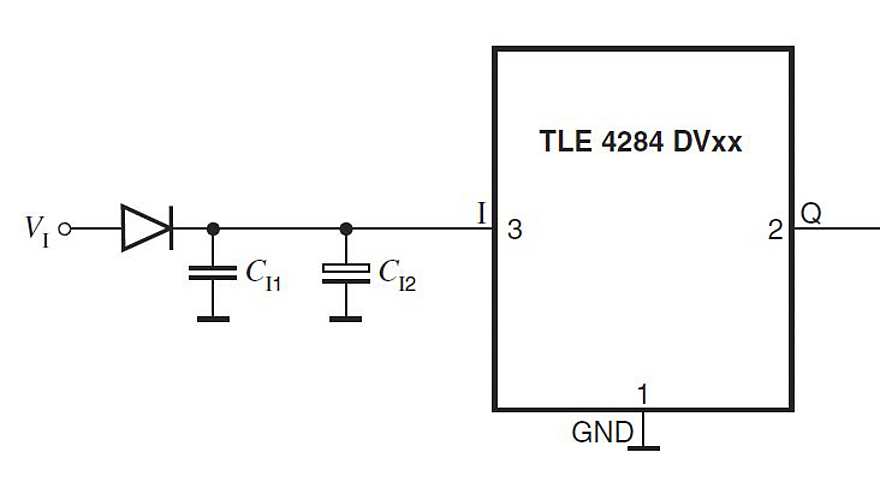 TLE4284-Application-Diagram-Fixed-Voltage