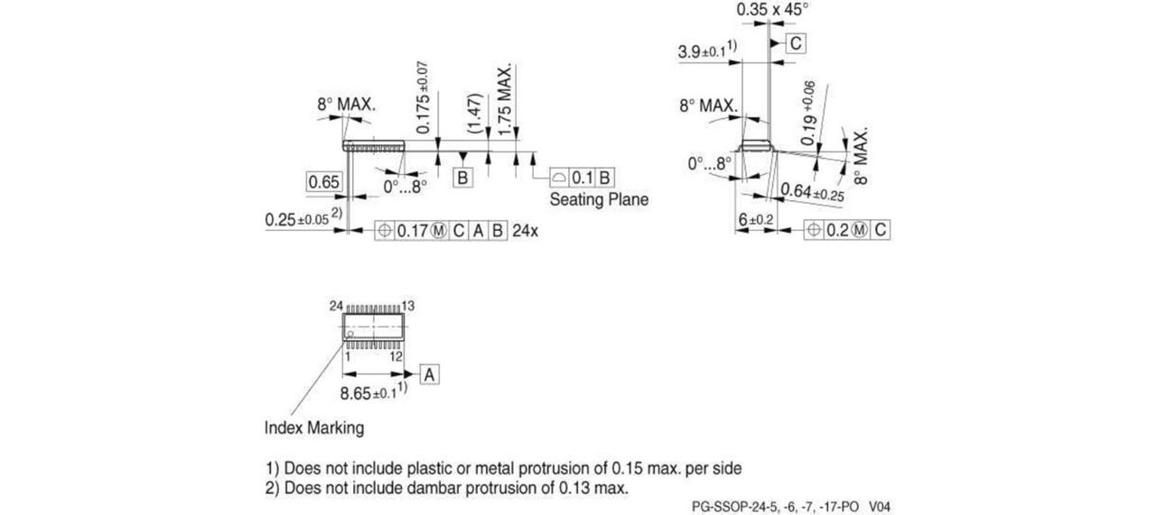 tle7240sl package dimensions