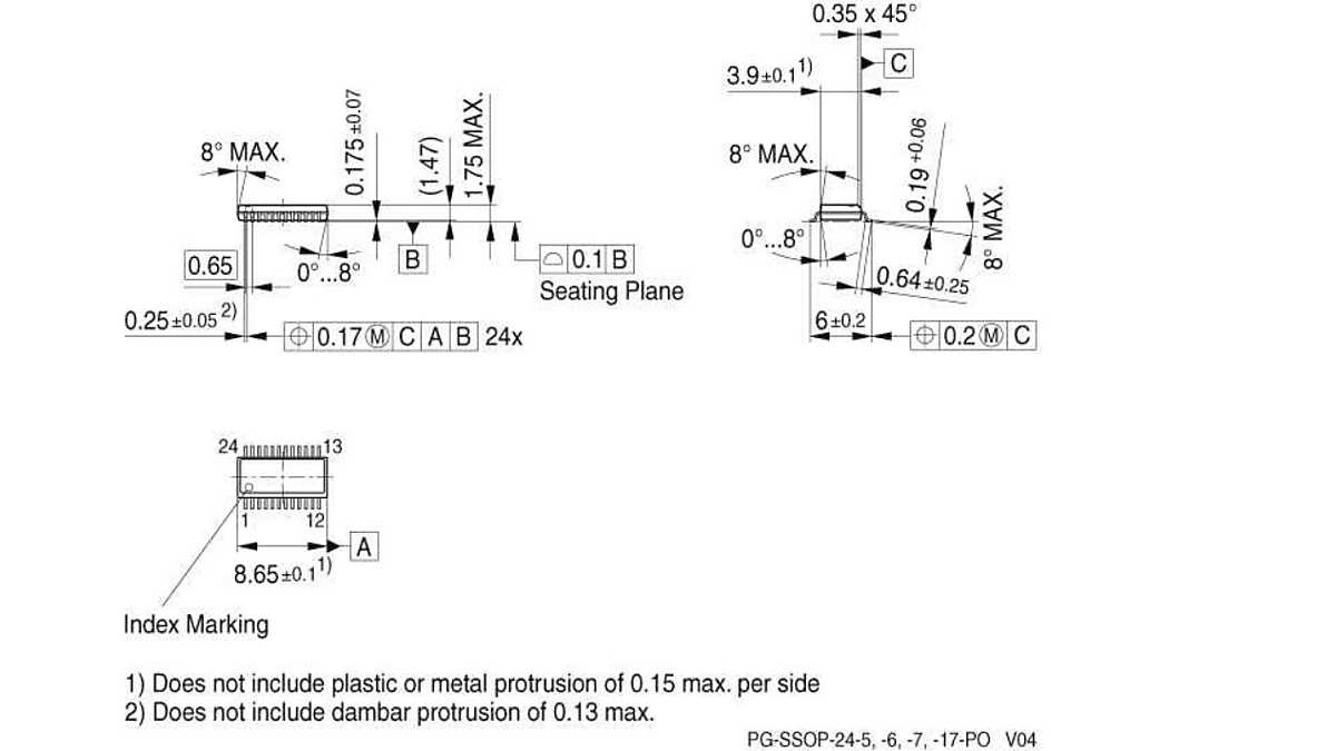 tle7240sl package dimensions