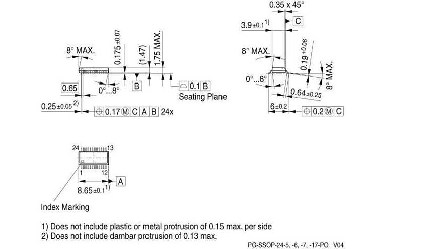 tle7240sl package dimensions