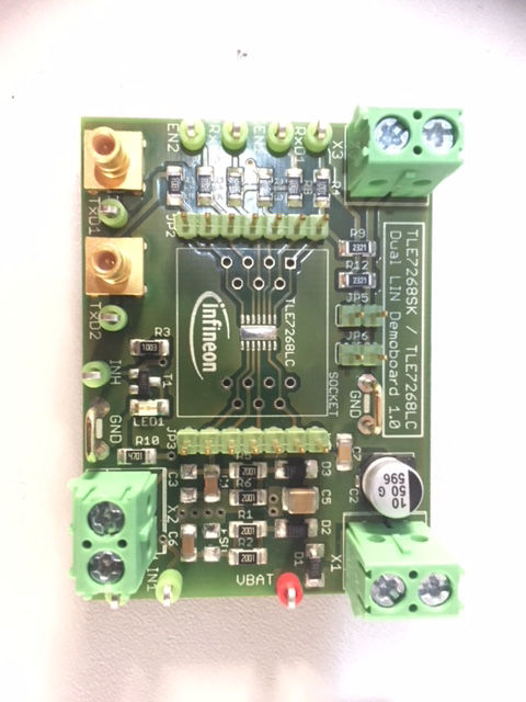 TLE7268 DUAL LIN BOARD
