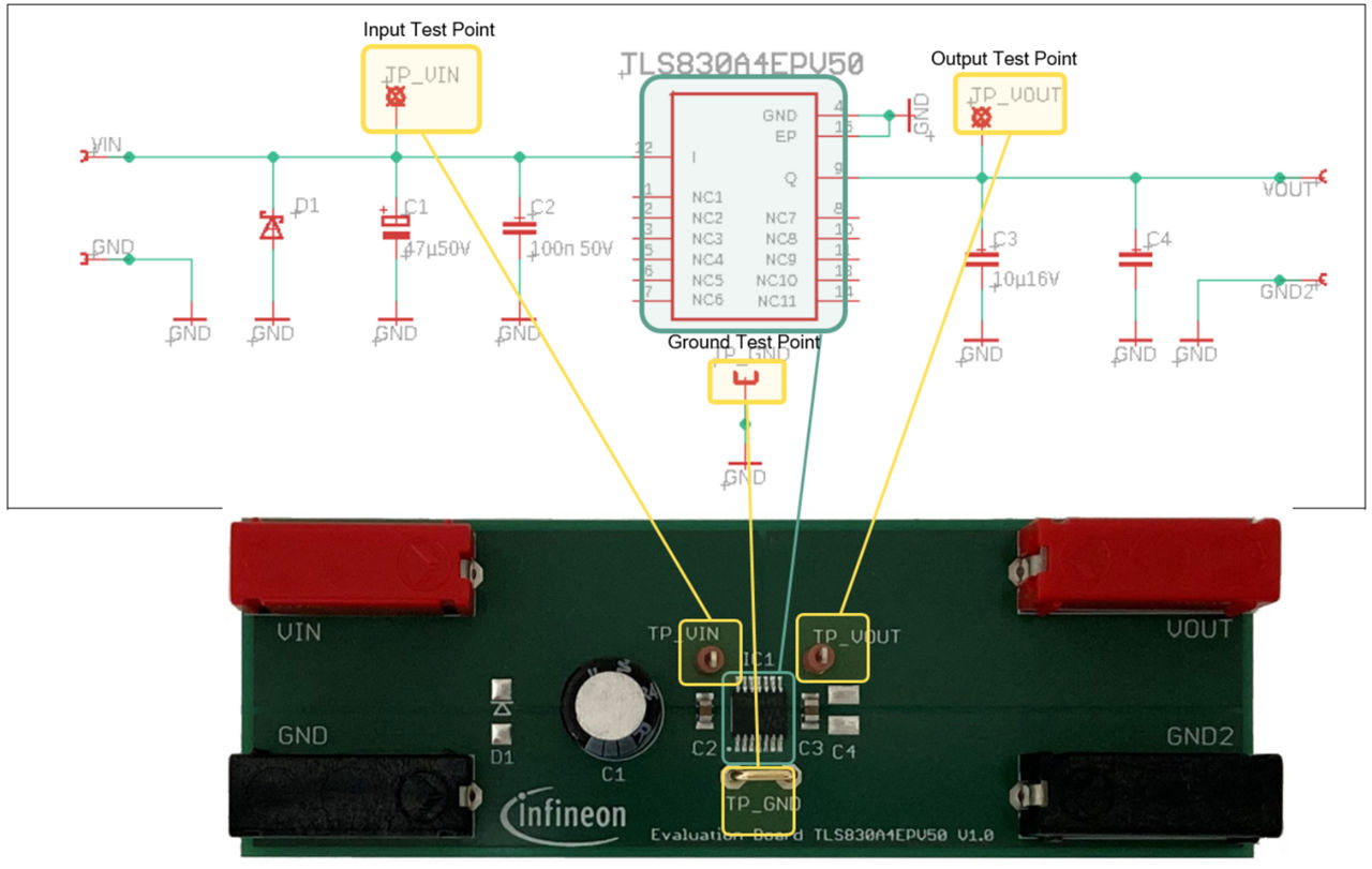TLS830A4EPV50 BOARD