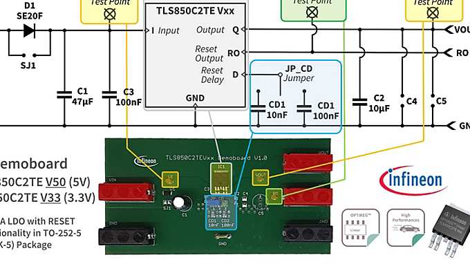 TLS850C2TE V33 BOARD