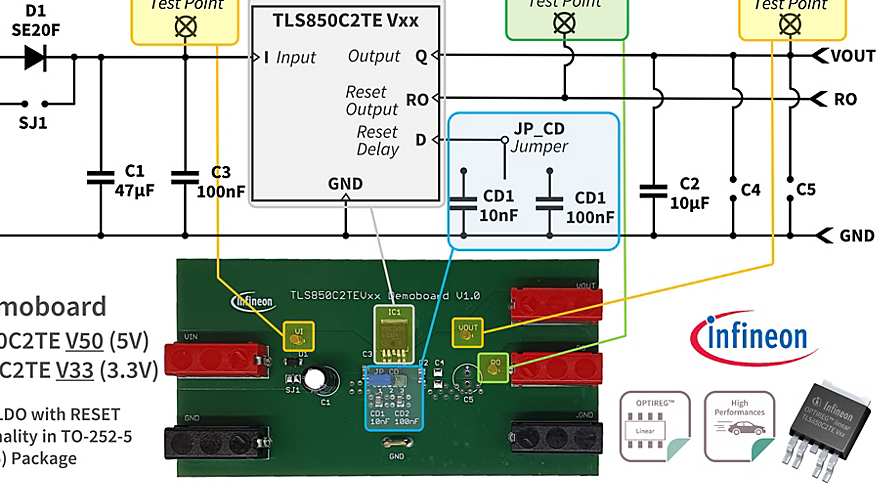 TLS850C2TE-Board-Diagram