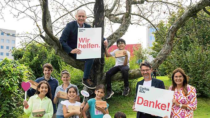 villach jausenboxen uebergabe inf caritas