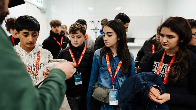 Children from Caritas learning cafes