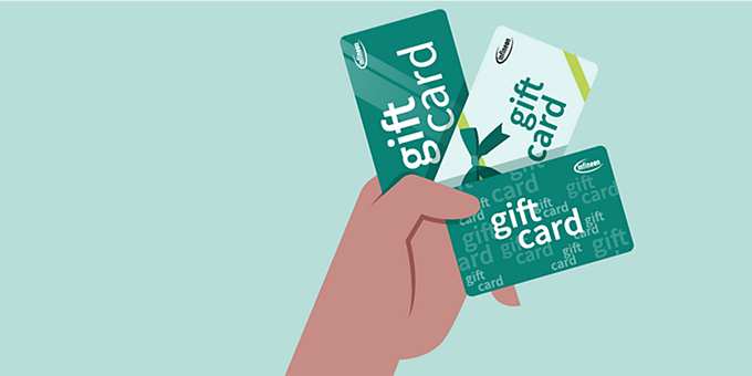 Infineon's gift card products